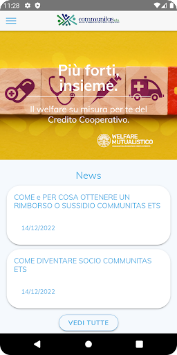 Android application Communitas ETS screenshort
