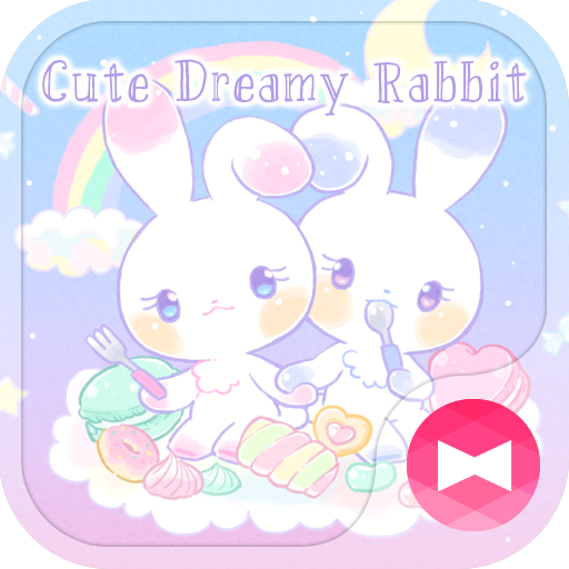 Κατεβάστε 귀여운 테마 Cute Dreamy Rabbit +HOME APK