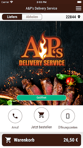 Android application A&P's Delivery Service screenshort