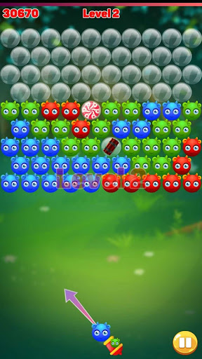 Cute Monster Bubble Shooter