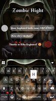 screenshot of Zombie Night Keyboard Theme