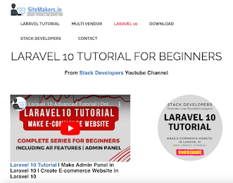 SiteMakers - Laravel Tutorials poster 10