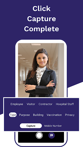 Android application Entry Book Visitor screenshort