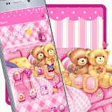 Cute Pink Teddy Launcher icon
