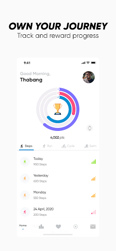 Android application BomFit screenshort