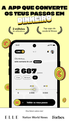 Visualização do aplicativo