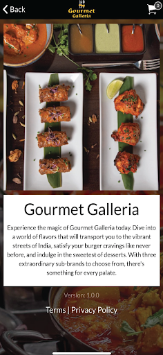 Gourmet Galleria Screen 2