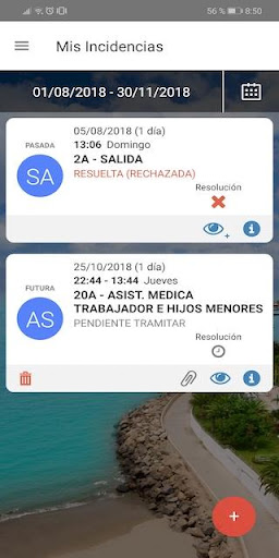 Gestión Horaria Screen 3