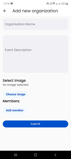 Android application St. Gregorious Church Admin screenshort
