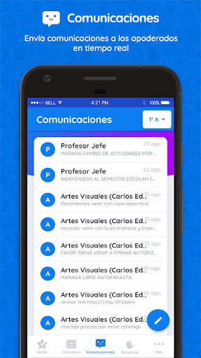 Appoderado Profesores Screen 3