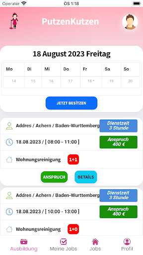 PutzenKutzen Dienstanbieter Screen 3