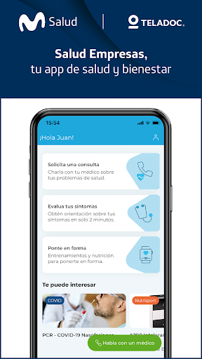 Android application Salud Empresas screenshort