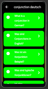 conjunction deutsch