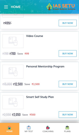 IAS SETU Learning App Screen 3