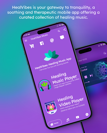 Android application HealVibes: Healing Music App screenshort