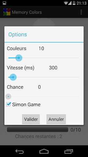 Memory Colors Screen 2