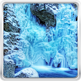 Frozen Waterfall Wallpaper icon
