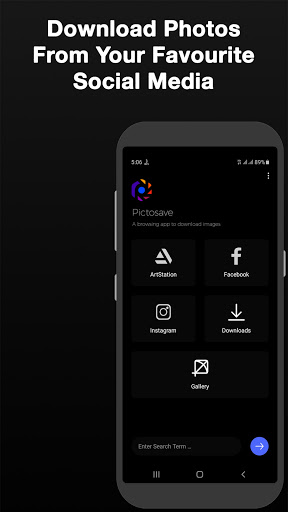 Android application Pictosave - Photo Downloader screenshort