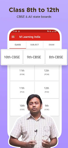 Android application M Learning India- TV screenshort