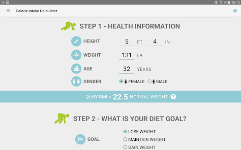 Diet Calories Start Calculator - Apps on Google Play