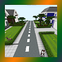 School and Neighborhood. Map for MCPE icon