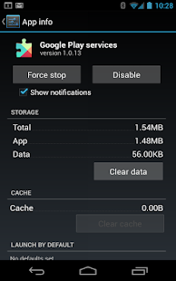 Сервисы Google Play Screenshot