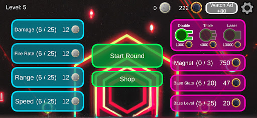 Android application Shape Shooter screenshort