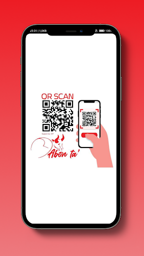 Android application Abon ta' QR Scanner screenshort