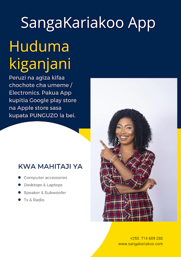 Android application Sanga Kariakoo screenshort