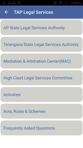 AP & Telangana Legal Services Screen 2