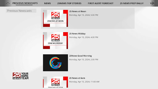 Screenshot of WEEK 25 News