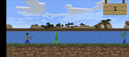 Android application Steve Run screenshort