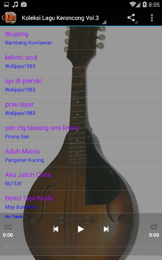 Koleksi lengkap Lagu Keroncong Screenshot 4 - AppWisp.com