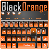Черная оранжевая клавиатура
