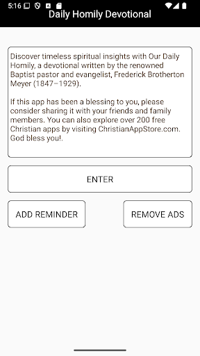 Our Daily Homily Devotional Screen 3
