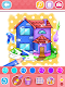 screenshot of Glitter House coloring for kid