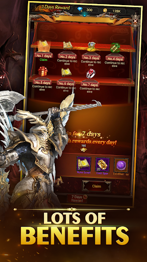 Android application Dark throne-Idle RPG games screenshort