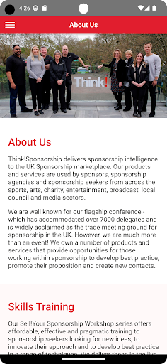Think!Sponsorship 2023 Screen 2
