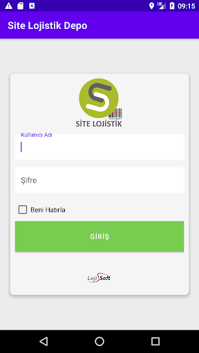 Android application Site Lojistik Depo screenshort