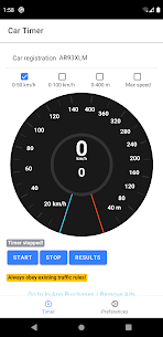 Car Timer – 0-100km/h / 0-60mph GPS timer Mod Apk Download 4