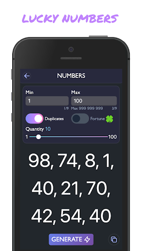 Fortunizer PRO randomizer Screen 2
