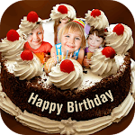 Cover Image of Download Name Photo on Birthday Cake  APK