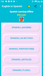 Spanish Learning Apps Offline 0.1 APK + Mod (Unlimited money) untuk android