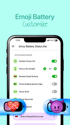 Emoji Battery Status Barのおすすめ画像5