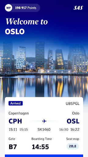 Screenshot of SAS – Scandinavian Airlines