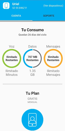 Android application Mi FreedomPop screenshort