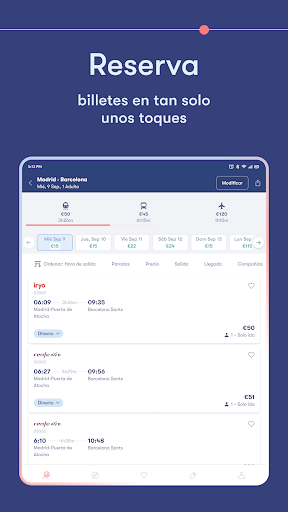 Omio: Reserva tren, bus, vuelo screenshot 11