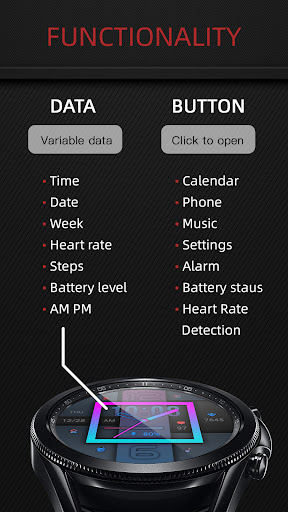 Neon Lamp For Wear OS Screen 2