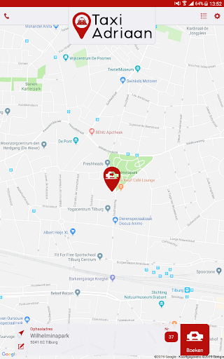Android application Taxi Adriaan Reserverings App screenshort