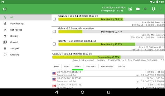 PTorrent - torrent application